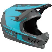 IXS Fahrradhelm iXS XACT Evo Fullface MTB-Helm Lagoon Graphite, Größe M/L 57-59 cm, AB