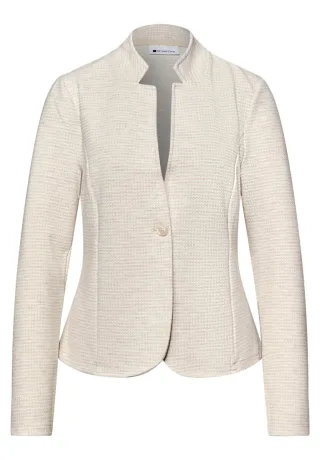 Street One - Strukturierter Jersey-Blazer von Street One beige - Gr. - 34