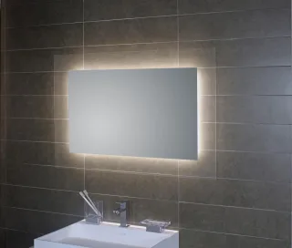 Koh-i-Noor Spiegel mit LED Raumbeleuchtung GEOMETRIE 1, L45939, B:100x3,3x70 L45939