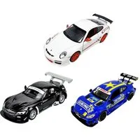 Vedes Spielzeug-Auto Lizenz Rennwagen 1:32 mit Licht & Sound - Porsche/Mercedes/BMW