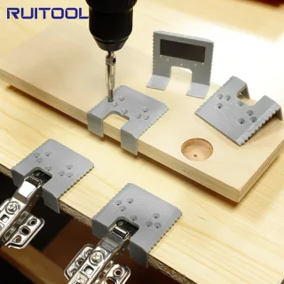 Door Jamb Hinge Jig Quick Installation Tool ABS Material Compact Size Accurate Alignment for Cabinet Door Hinge Mounting