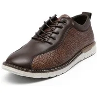Allthemen Schnürschuh mit Krokodildruck Halbschuhe atmungsaktive Business Freizeitschuh