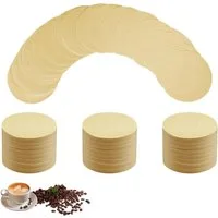 FELIXLEO Papierfilter 400 Stück Kaffeefilterpapier 58 mm ungebleicht für Espressomaschine