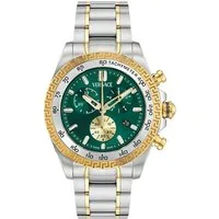 Versace Chronograph VERSACE CHRONO X VE9K00424, Quarzuhr, Armbanduhr, Herrenuhr,Swiss Made,Edelstahlband,Stoppfunktion