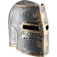 Battle Merchant Ritter-Kostüm Kinder Ritter-Topfhelm mit Klappvisier aus Kunststoff
