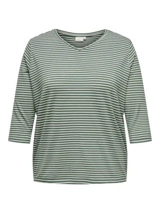 ONLY CARMAKOMA - CARLINA 3/4 SLEEVE V-NECK BLOUSE JRS - Gr. - 52