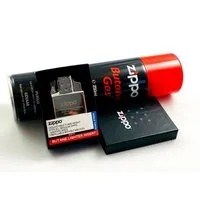 Zippo Feuerzeug Zippo Feuerzeug Lighter Double Einsatz Original Doppel Jet + 250ml Gas