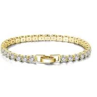 ROUGEMONT Tennisarmband Glamouröses Tennis Armband 925 Silber mit 4A Zirkonia 4mm 18 cm, Wasserfest