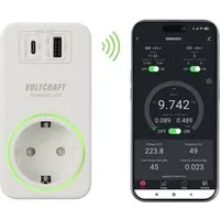 VOLTCRAFT Energiekostenmessgerät VOLTCRAFT SEM6503 Energiekosten-Messgerät USB-Schnittstelle, USB-Messu, SEM6503