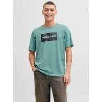 Jack & Jones Rundhalsshirt JJCOLE PRINT TEE SS CREW NECK