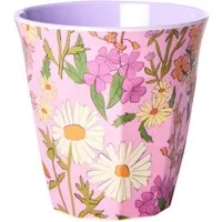 rice Becher Rice Mittelgroße Becher - Hellrosa - Daisy Dearest Print, 1-tlg., Melamin