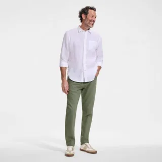 Soft Comfort Straight Fit Jeans im Leinenmix, Herren, size: regular, Elfenbein, Baumwolle/Leinen/Baumwoll-Mischung, by Lands' End