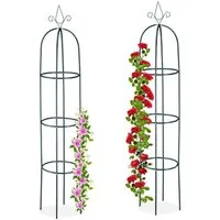 relaxdays Rankhilfe 200 cm 2er Set