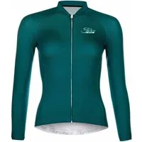 FORCE Radtrikot FORCE Jersey PURE Lady langarm petrolblau %%%