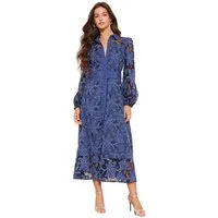 LIPSY Midikleid Lipsy Premium Maxi-Hemdkleid mit Gürtel, Regular (1-tlg)