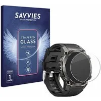 Savvies Displayschutzglas Schutzglas für Dekelife G55 1.46", Displayschutz 9H Glas Klar Transparent