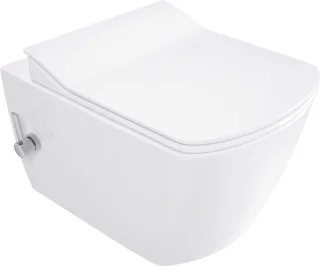 Neuesbad Serie 660 Wand-WC mit BIDET Funktion, mit WC-Sitz, Unterputz Armatur NB1DECDZ6WPW1