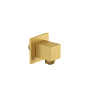 KLUDI-A-QA Wandanschlussbogen eckig Brushed Gold PVD 65549N0-00