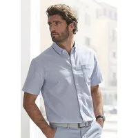 H.I.S Kurzarmhemd Regular fit Oxfordhemd kurzarm mit Button-down-Kragen aus reiner Baumwolle