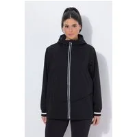 Ulla Popken Funktionsjacke Funktionsjacke wasserdicht Reflektordruck Kapuze