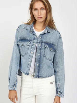 GANG Damen Essentials 94ZOE JACKET - regular fit baby vint wash