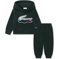 Lacoste Jogginganzug Lacoste Baby Fleece Set Forest Green mit Krokodil grün 2 Teiler