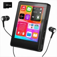 XEOOCE 64GB MP3-Player Bluetooth 5.3 2,4″ Touchscreen FM-Radio MP3-Player