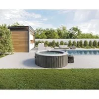 Intex Whirlpool Greywood Deluxe, aufblasbares Aufstellbecken, (Set, 10-tlg), 165 cm Durchmesser