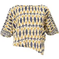 Guru-Shop Longbluse Boho Blusentop, asymmetrische Basic.. alternative Bekleidung