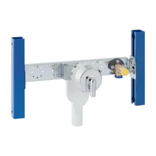 Geberit Duofix Traversen-Element 111778002 AP-Wandarmatur mit UP-Geruchsverschluss, für Waschmaschine