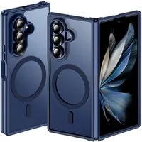 LuxusKollektion Smartphone-Hülle Handyhülle MagSafe Hardcase Slim Samsung Galaxy Z Fold 7 Z Fold 7-blau