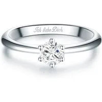 Trilani Silberring silber, mit Gravur "Ich Liebe Dich"