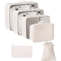 HoyoLee Handels GmbH Kofferorganizer Mehrteiliges Reise-Packset zum Ordnen und Verpacken von Kleidung (6-tlg)