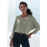 LASCANA 3/4-Arm-Shirt aus luftiger Feinstrickqualität mit Fledermausärmeln