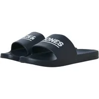 Jack & Jones JFWOLLIE Slider LN Badeschuh mit plakativem Markenschriftzug