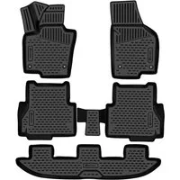 LEMENT Auto-Fußmatten 3D-Gummimatten passend für Seat Alhambra Mk2 ab 2017 MPV (7N) EU (5 St), für SEAT Alhambra Pkw, Passgenau
