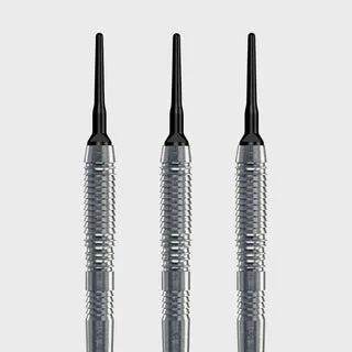 Soft Dart Barrel Tropfen Grip3 V2 - Silber / 16g