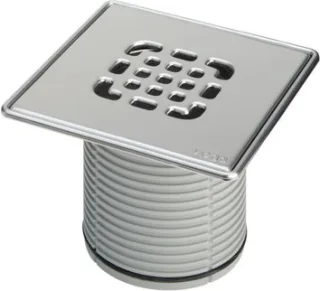 Viega Aufsatz 4934.5 Rost verschraubt in 150x150mm Kunststoff grau 555450