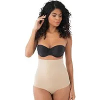 Formangel Miederslip mit hoher Taille, Lazer-Cut Corsage, Silikonbund Shapingwear (1-St) rutschfester Silikonbund, formt Bauch & Taille