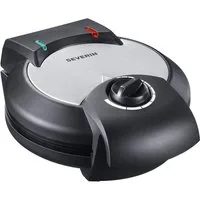 Severin Waffeleisen WA 2103, 1300 W, Antihaftbeschichtung, für Herzwaffeln, ca. 1.300 W, schwarz/Edelstahl
