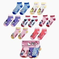 Hello Kitty Kurzsocken Kinder 7'er Sneakersocken Mehrpack