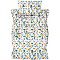 Amilian Kinderbettwäsche 100x135 - Bettwäsche Kinder - Kopfkissenbezug 40x60 cm Babybettwäsche, 2 teilig, 100% Baumwolle, für Mädchen und Jungen