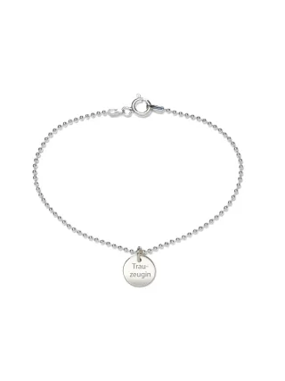 BEKA&BELL Armband 925 Sterling Silber Glänzend 19cm Trauzeugin