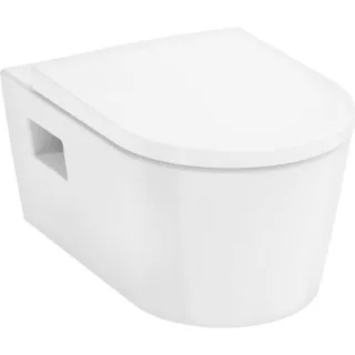 hansgrohe EluPura Original S Wand-WC 62050450 mit WC-Sitz, weiß, mit HygieneEffect