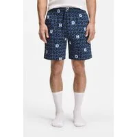 HUGO Schlafshorts TORTUGA Allover Print, Straight, elastischer Bund