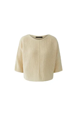 Oui - Pullover whitecap gray - Gr. - 42