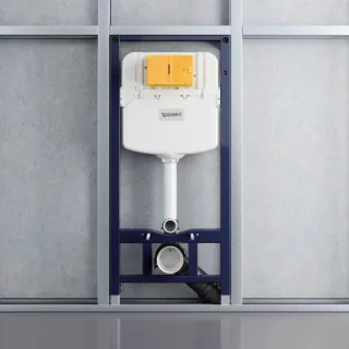 Duravit DuraSystem Basic WC-Element WD1029000000 115 cm, Trockenbau, mechanisch, vorne