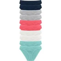 bonprix Slip (Packung, 10-St) bequeme Passform, aus Baumwolle, verschiedene Farben, im 10er Pack