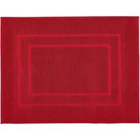 Kleine Wolke Badematte Plaza, Höhe 60 mm, beidseitig nutzbar, fußbodenheizungsgeeignet, Baumwolle, rechteckig, Badteppich, Uni Farben, mit Bordüre, Hoch-Tief Effekt