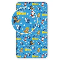 PAW PATROL Spannbettlaken Paw Patrol Chase Marshall Spannbettuch 90x200 + 25 cm 100% Baumwolle, Renforcé, (1 Stück)